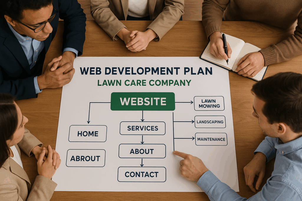 lawn care website design